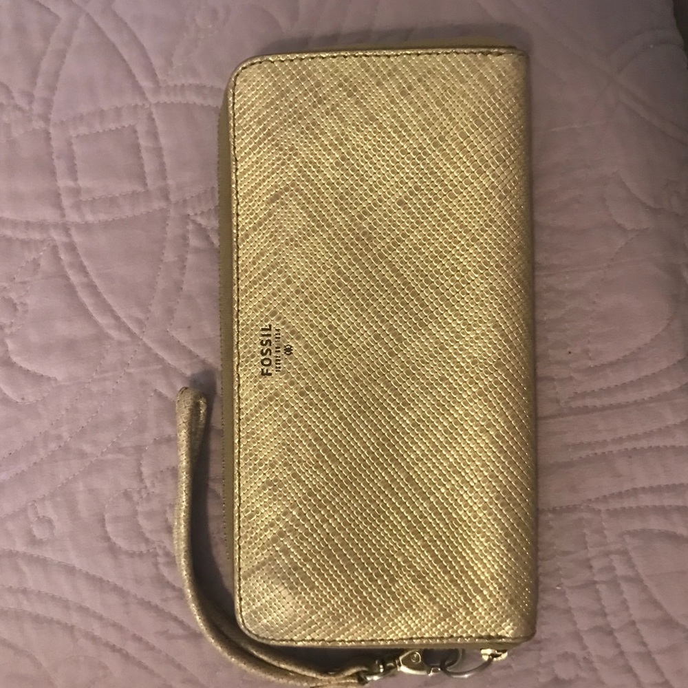 Fossil wallet, gold GUC